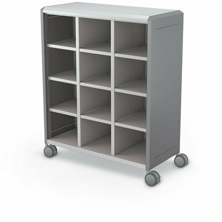 MOORECO Compass Cabinet Maxi H3 With Cubbies Cool Grey 51.1in H x 42in W x 19.2in D C3A1B1E1X0